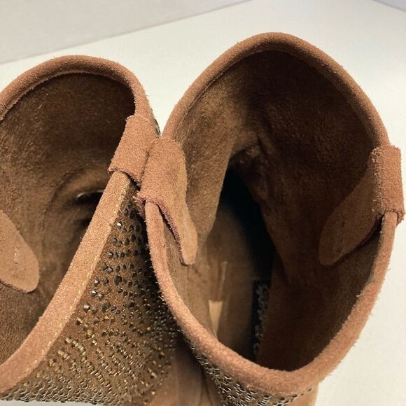 NAUGHTY MONKEY, Women’s Studded Suede Cowboy Boots, Size 7.5 - Picture 10 of 12